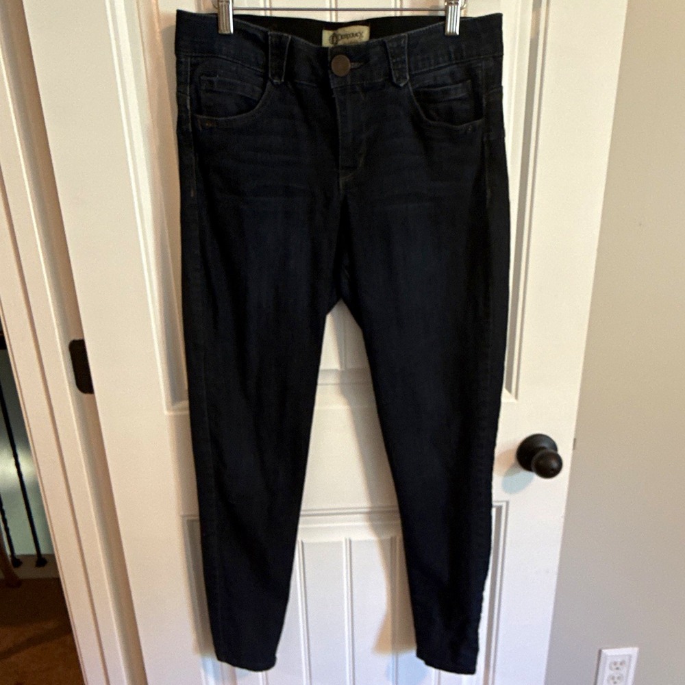 Democracy Absolution Women's Skinny Jeans Blue Dark Wash Stretch Denim 10